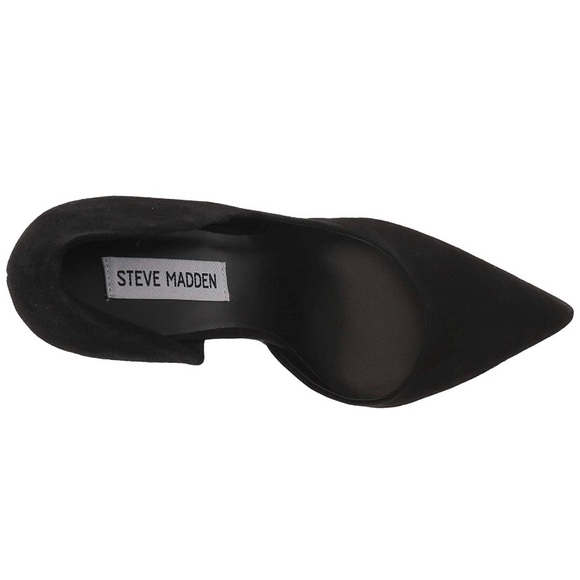 Steve Madden Black Suede Pointed Toe - Picture 2 of 3